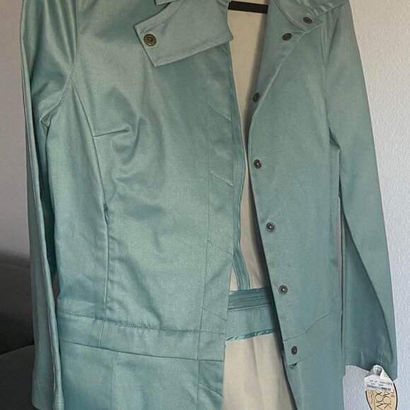 NWT Yansi Fugel Versatile Light Green Coat - Size S/M - Picture 1 of 7